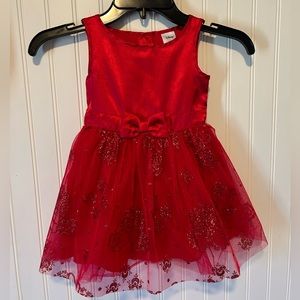 Red Disney 2T Sleeveless Sparkle Dress- Minnie Mouse